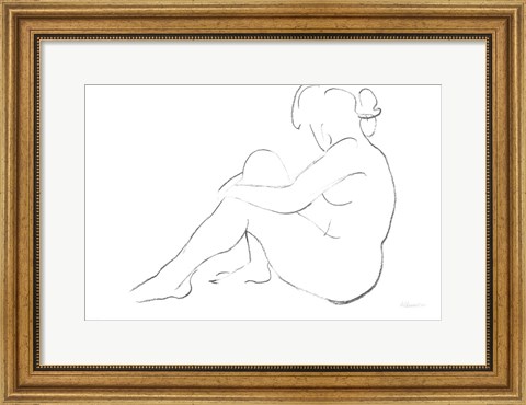 Framed Nude Sketch IV v2 Print