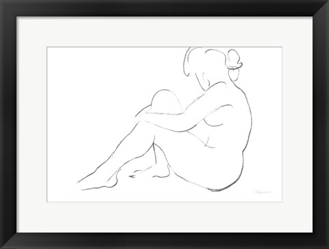 Framed Nude Sketch IV v2 Print