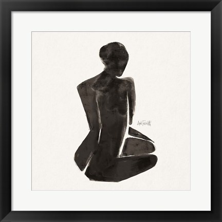 Framed Neutral Nudes I Sq Print