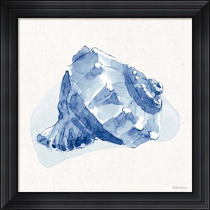 Framed Seaside X Blue Print