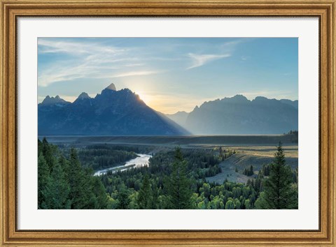 Framed Snake River Overlook Color Print