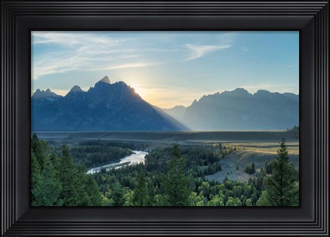 Framed Snake River Overlook Color Print