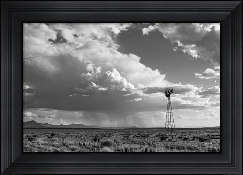 Framed New Mexico Monsoon Rains Print