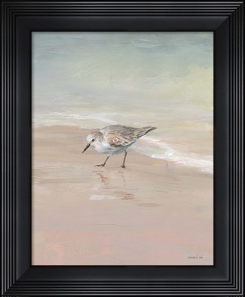 Framed Shorebirds on the Sand III Print