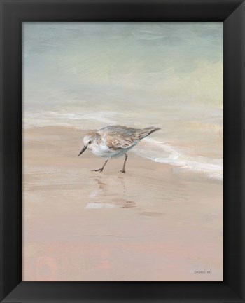 Framed Shorebirds on the Sand III Print