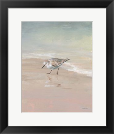 Framed Shorebirds on the Sand III Print