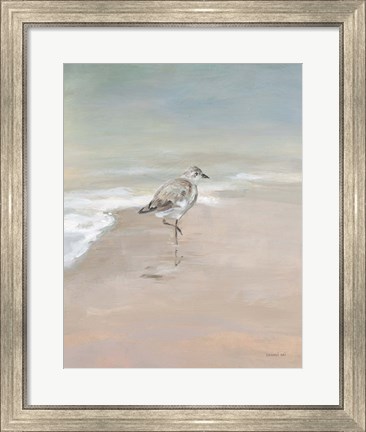 Framed Shorebirds on the Sand II Print