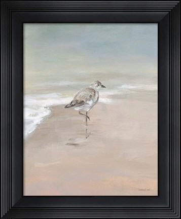 Framed Shorebirds on the Sand II Print