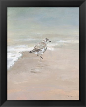 Framed Shorebirds on the Sand II Print