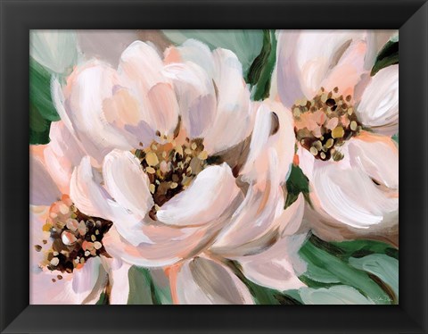 Framed Blush Peonies Print