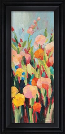 Framed Vivid Flowerbed II Print
