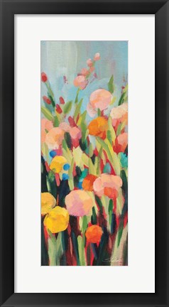 Framed Vivid Flowerbed II Print