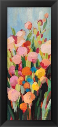 Framed Vivid Flowerbed I Print