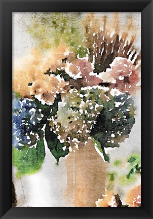 Framed Watercolor Vase 2 Print