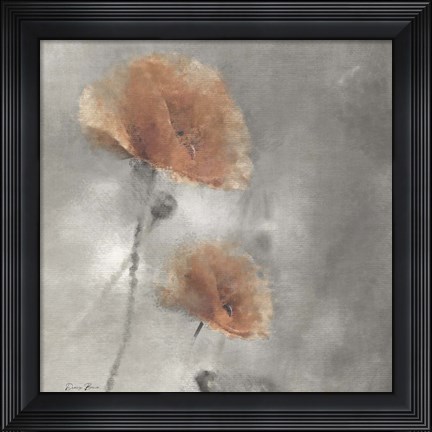 Framed Two Poppies 1 Print