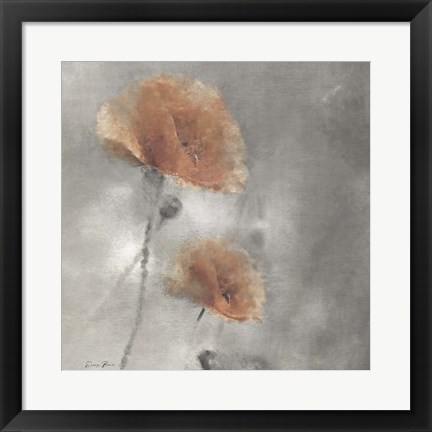 Framed Two Poppies 1 Print