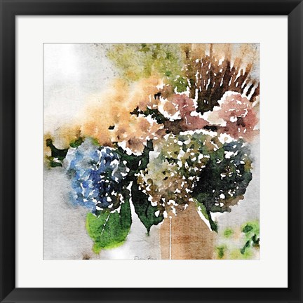 Framed Watercolor Vase 2 Print