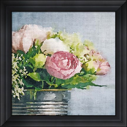 Framed Watercolor Vase 3 Print