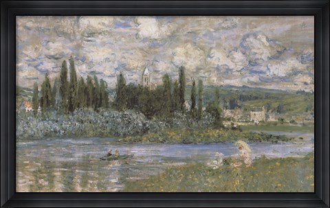 Framed Vertheuil Sur Seine Print