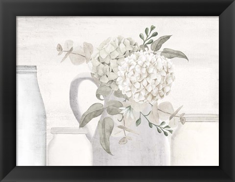 Framed Hydrangea Row Print