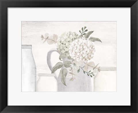 Framed Hydrangea Row Print