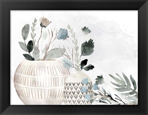 Framed Neutral Vases Print