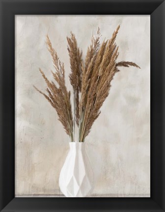 Framed Pampass Vase 2 Print