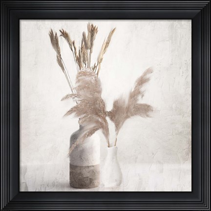 Framed Dried Vases Print