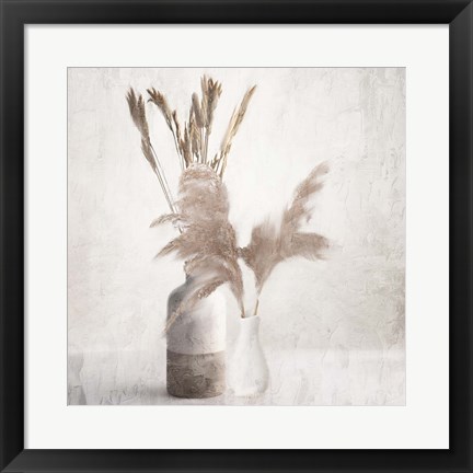 Framed Dried Vases Print