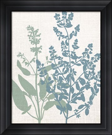 Framed Linen Herbs 2 Print