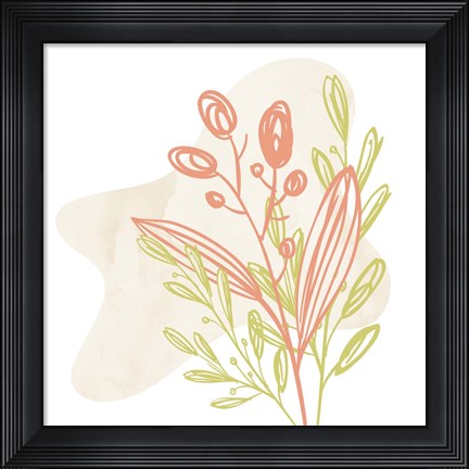 Framed Flower Garden 3 Print