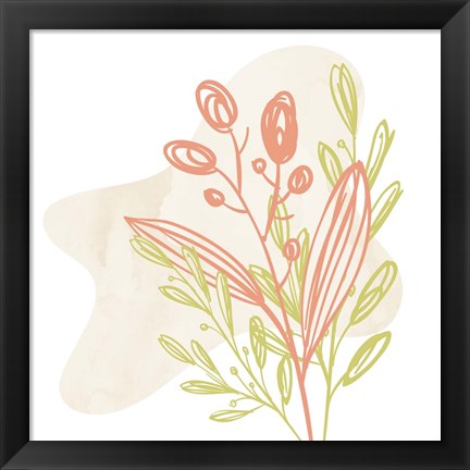 Framed Flower Garden 3 Print
