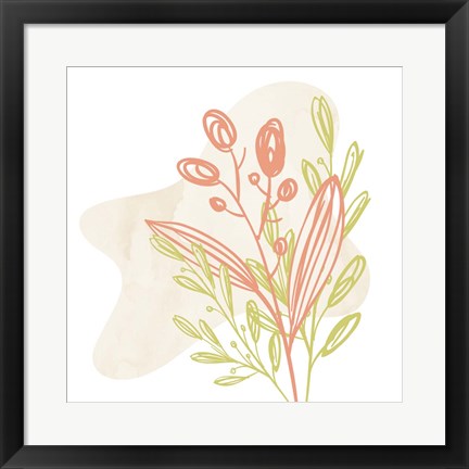 Framed Flower Garden 3 Print
