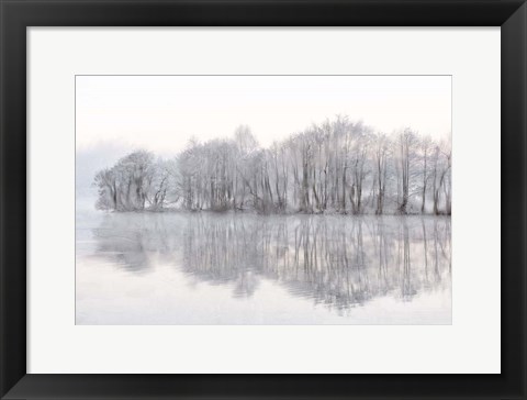 Framed Mist Lake Print