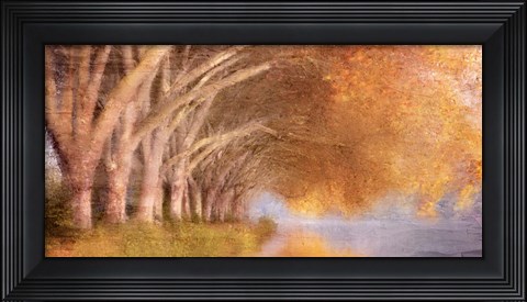 Framed Quiet Autumn Pond Print