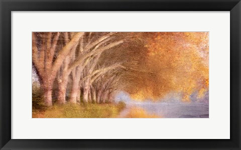 Framed Quiet Autumn Pond Print