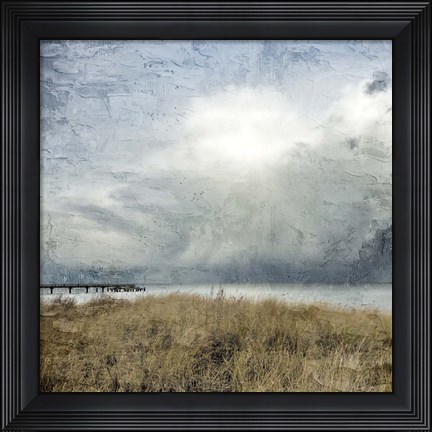 Framed Moody Beach Day Print