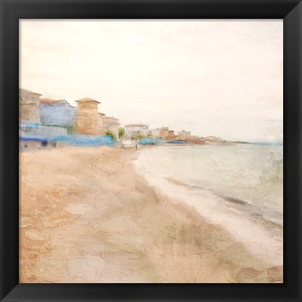 Framed Sea Village Print