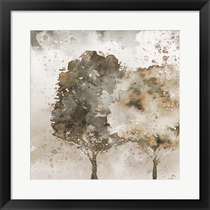 Framed Two Trees Print