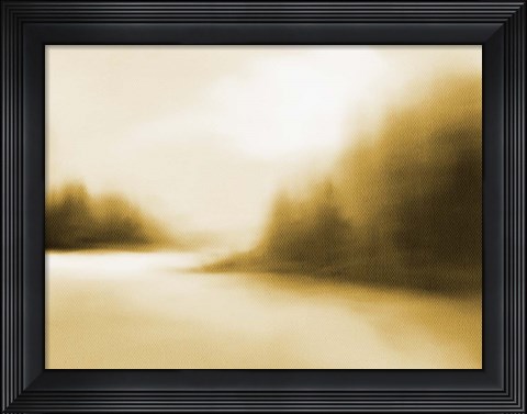 Framed Inlet Muted Mustard Print