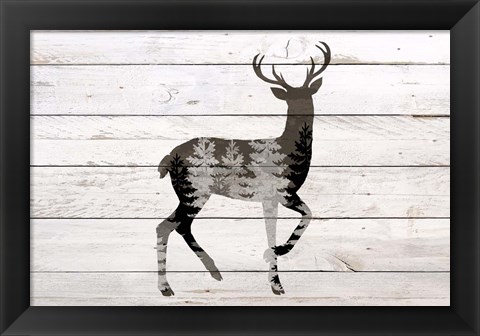 Framed Deer 1 Print