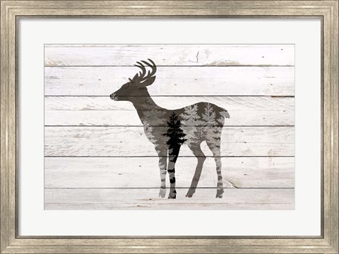 Framed Deer 2 Print