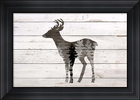 Framed Deer 2 Print