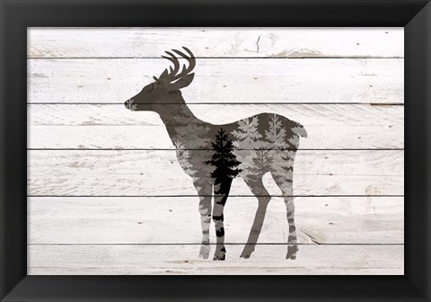 Framed Deer 2 Print