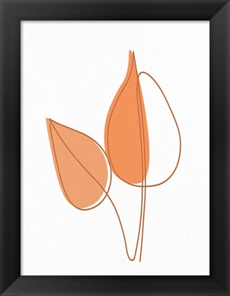 Framed Shades of Orange 2 Print