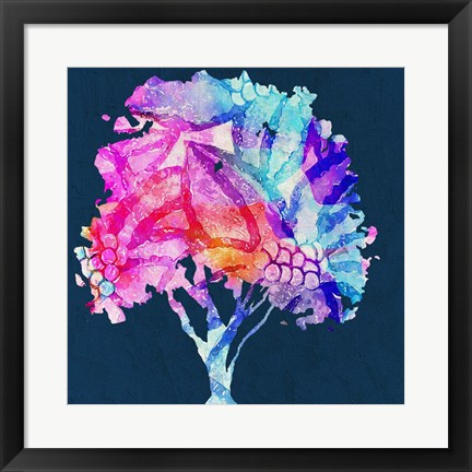 Framed Painted Tree 1 Print