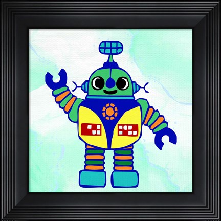 Framed Robot 1 Print