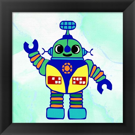 Framed Robot 1 Print