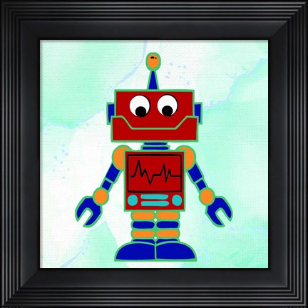 Framed Robot 2 Print
