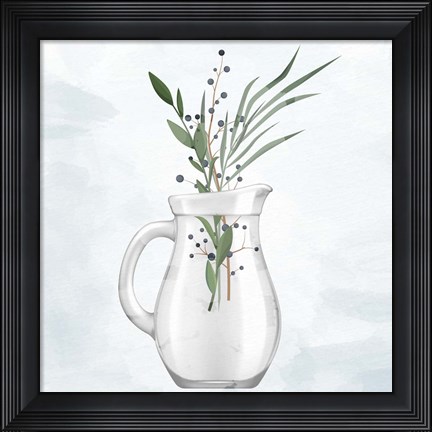 Framed Glass Vase 2 Print